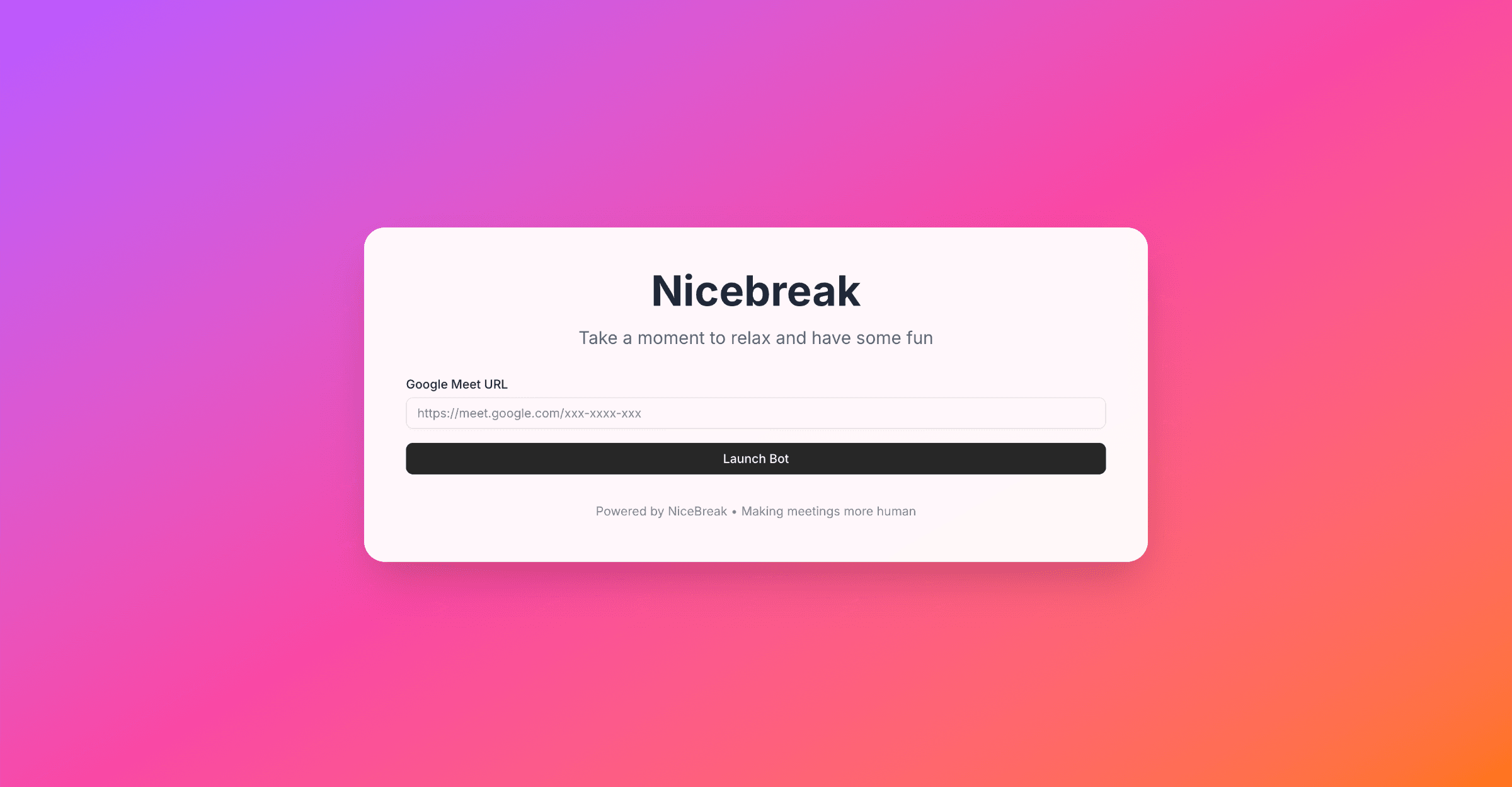 Nicebreak